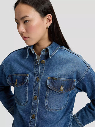 LEE FLAP POCKET SHIRT Jeanshemd vintage blues 112387579