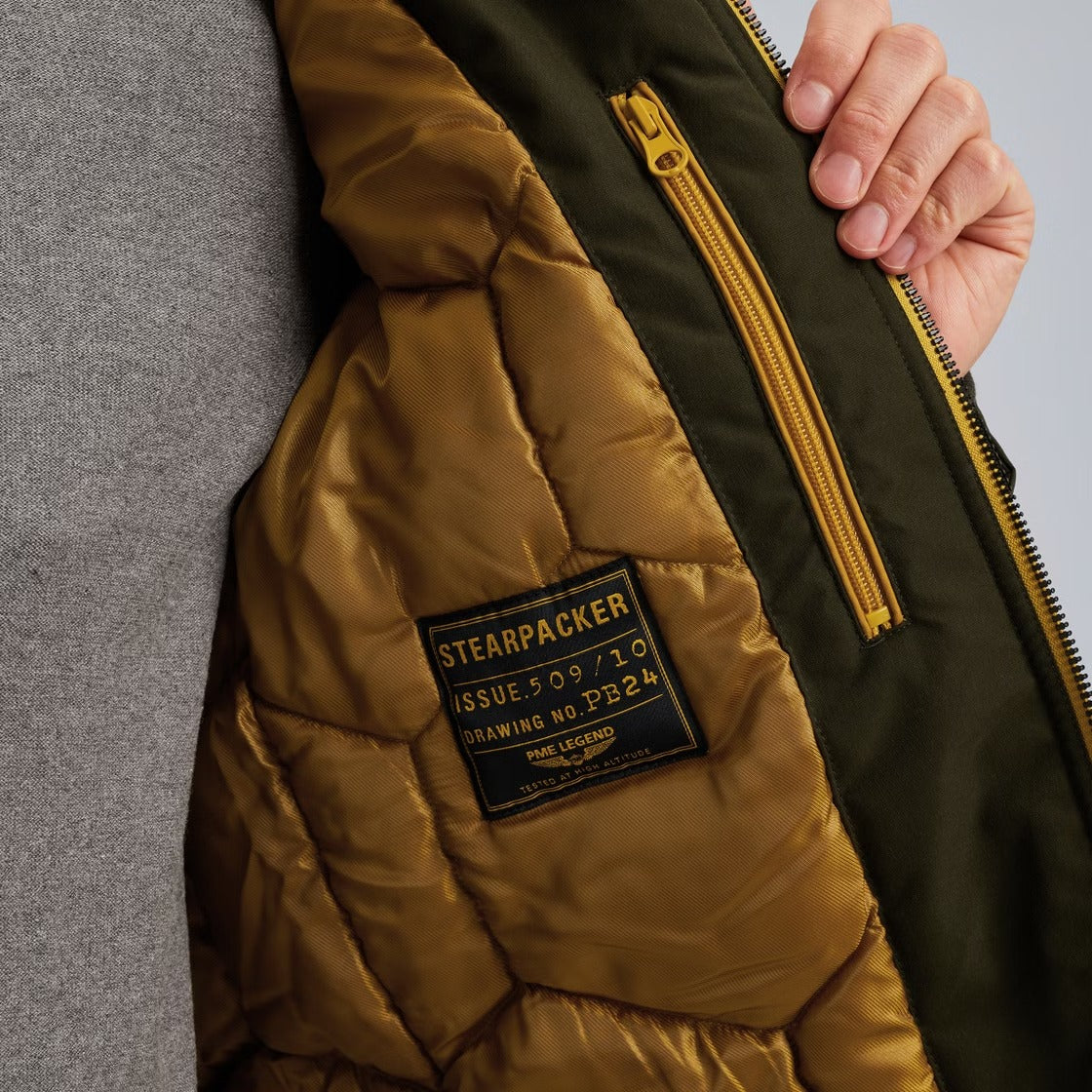 PME LEGEND STEARPACKER Winterjacke - Deep Forest Olive - PJA2509110-6154 von PME Legend