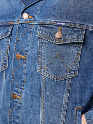 WRANGLER Classic Jacket Jeansjacke - Vintage Ocean Blue - 112362737