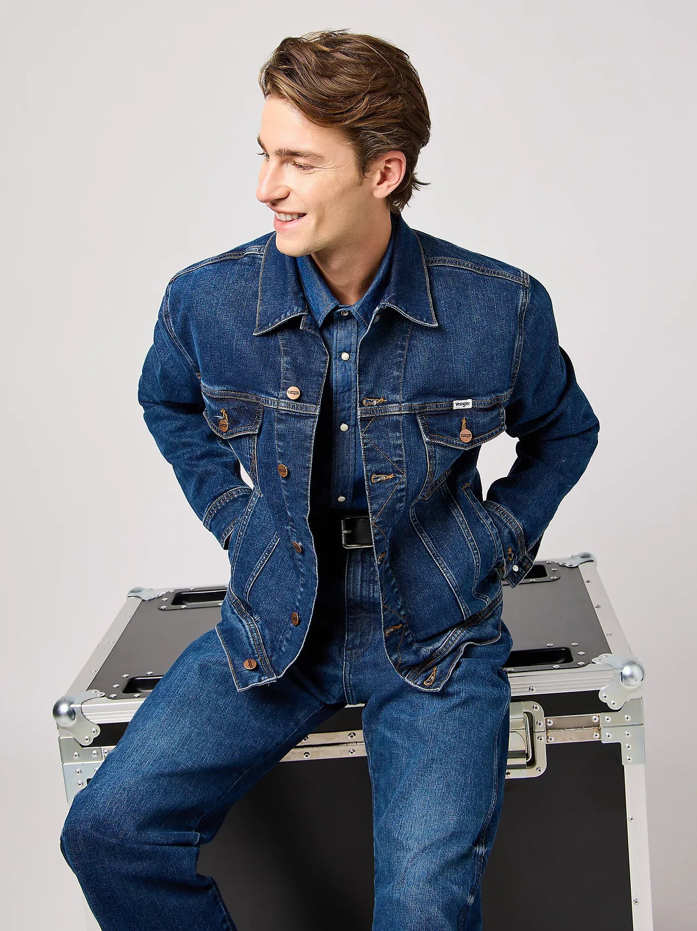 WRANGLER Classic Jacket Jeansjacke - Deep Meadow Blue - 112362651 von Wrangler