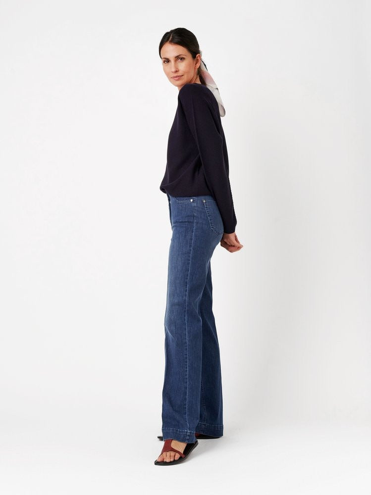 TONI JENNY WIDE LEG - Ocean Wash Blue - 1-1213-64-11032.552 von Toni