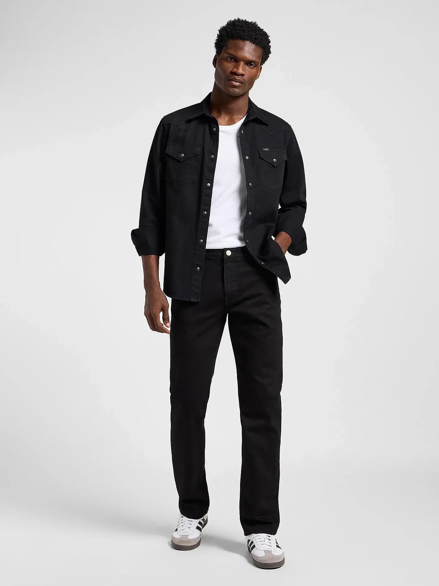 LEE REGULAR WESTERN SHIRT - Night Jet Black - 112363913 von LEE