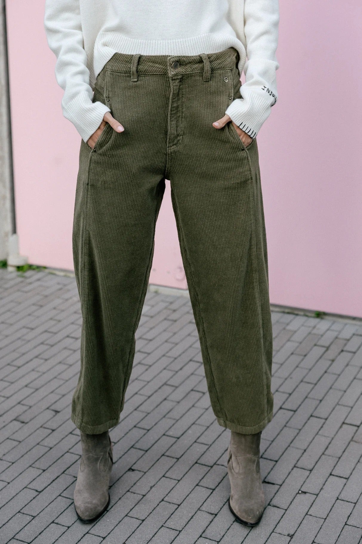 FREEMAN T. PORTER ROSALIA VELUTO Chino - Olive Timber Green - 25142 VELU.F493