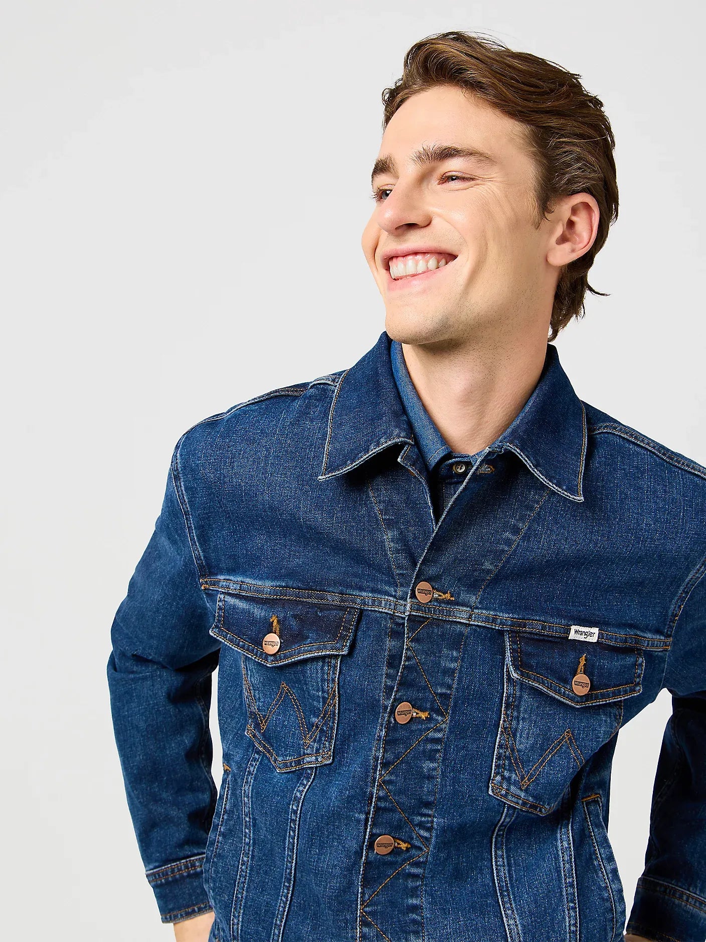 WRANGLER Classic Jacket Jeansjacke - Deep Meadow Blue - 112362651 von Wrangler