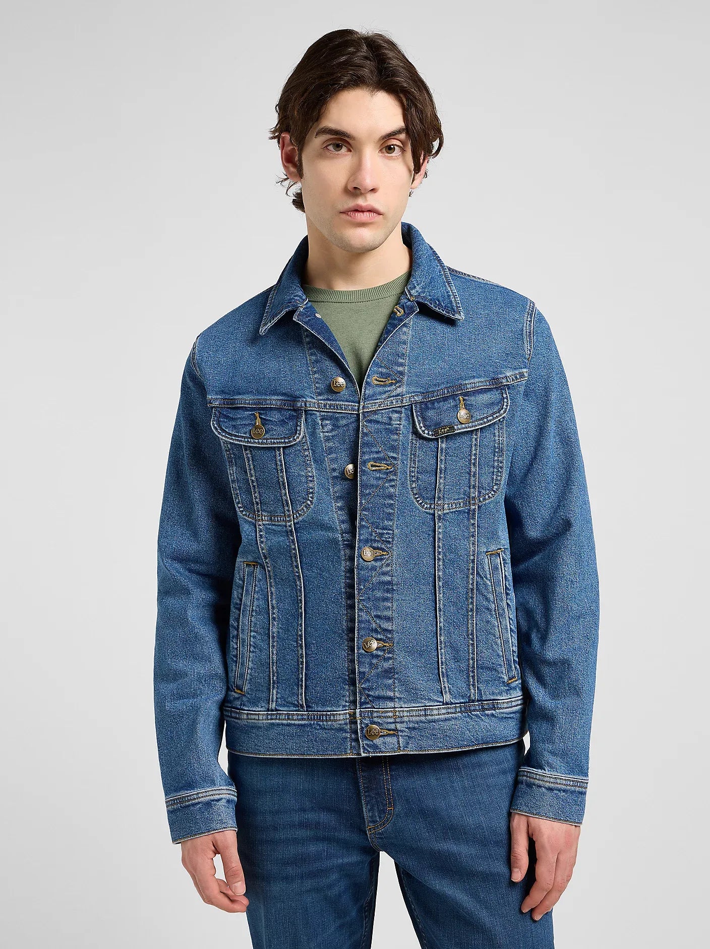 LEE RIDER JACKET Jeansjacke - Indigo Thunder - 112371311
