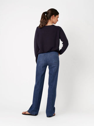 TONI JENNY WIDE LEG - Ocean Wash Blue - 1-1213-64-11032.552