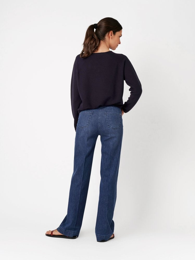 TONI JENNY WIDE LEG - Ocean Wash Blue - 1-1213-64-11032.552 von Toni