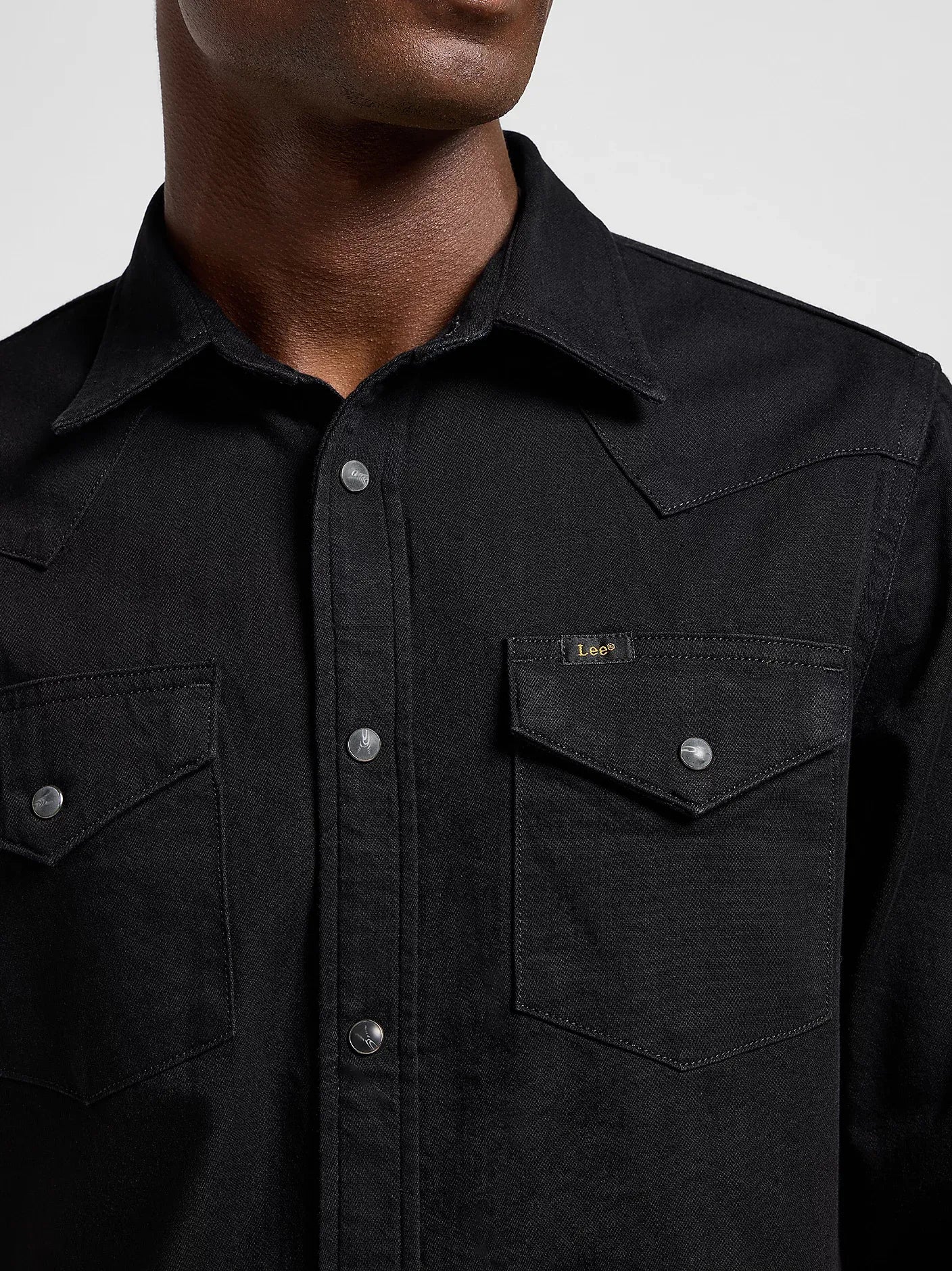 LEE REGULAR WESTERN SHIRT - Night Jet Black - 112363913 von LEE