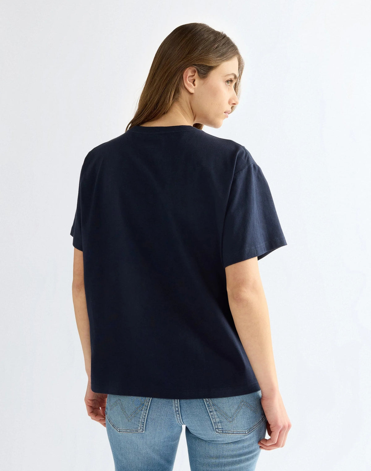 WRANGLER GIRLFRIEND TEE Kurzarm T-Shirt tee dark sapphire 112386827