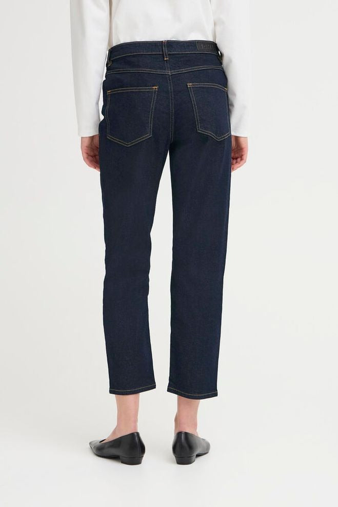ICHI IHTWIGGY Raven cropped Denim - Midnight Stitch Blue - 20110967.900000209 von ICHI