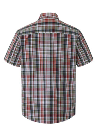 PADDOCKS Ospig Kurzarm Hemd - Evergreen Maroon - 33185 7056.2900