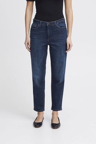 ICHI IHTWIGGY Raven Straight Jeans - Indigo Mirage - 20110967.19038