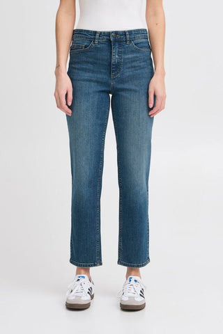 ICHI IHTWIGGY Raven Blue Denim - Indigo Harbor Wash - 20110967.19037