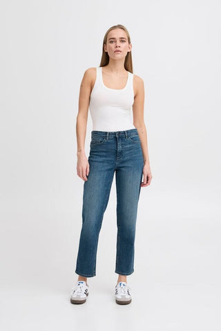 ICHI IHTWIGGY Raven Blue Denim - Indigo Harbor Wash - 20110967.19037