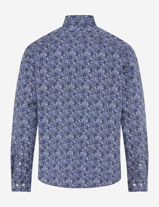 BRAX HAROLD P Hemd - Dusk Blossom Navy - 74420500 74-0035-24