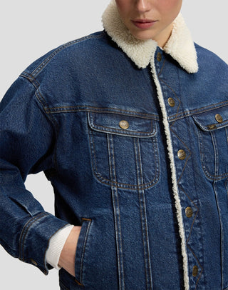 LEE RELAXED SHERPA RIDER Jeansjacke dandy 112385716