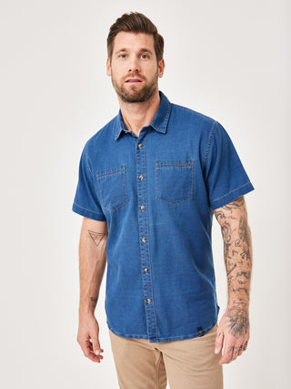 PADDOCKS Ospig Kurzarm Hemd - Deep Harbor Blue - 33033 7533.4801