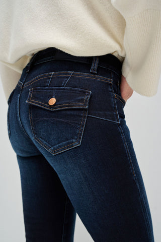 SALSA Wonder Push Up Bootcut - Midnight Indigo Blue - 21008774.853