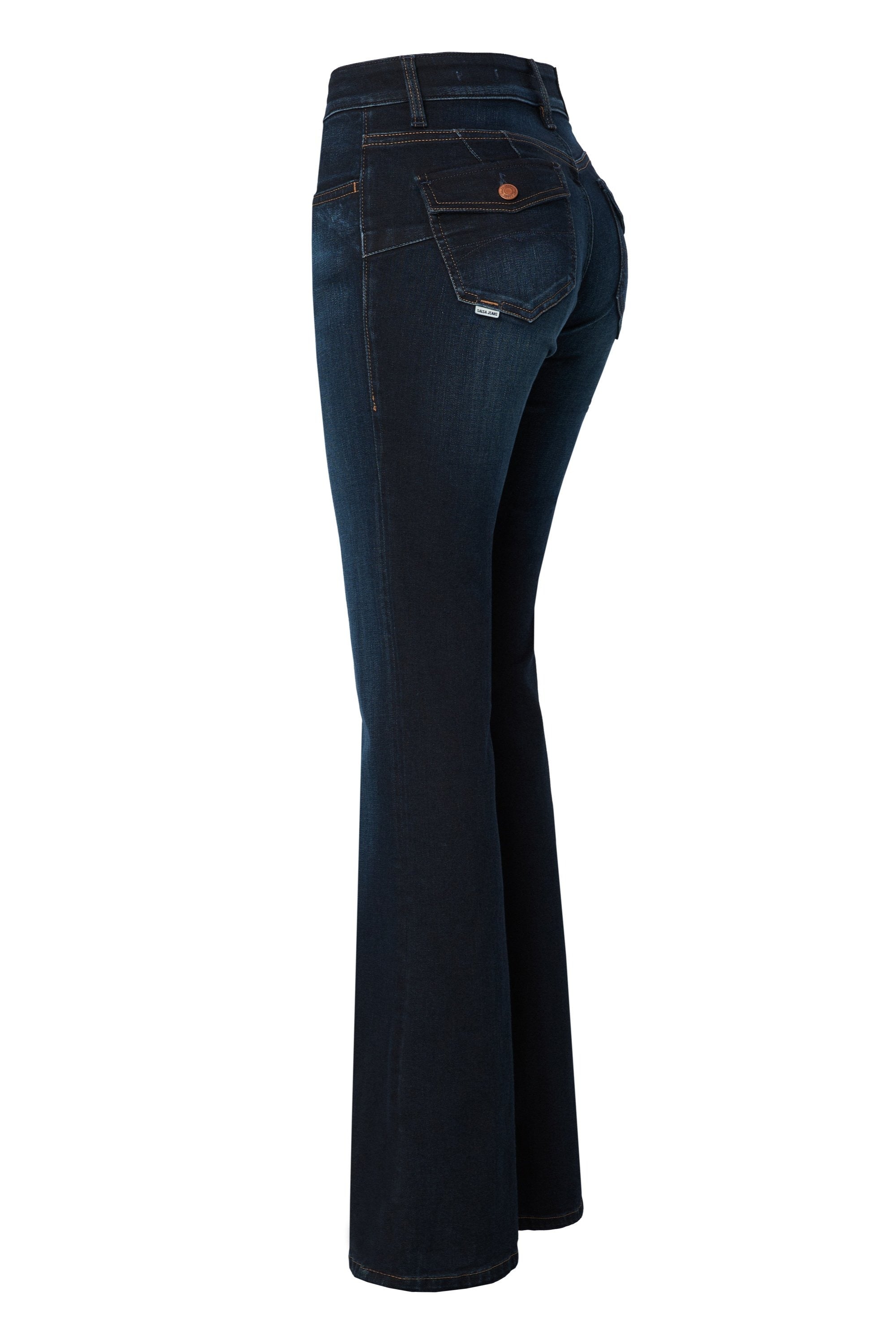 SALSA Wonder Push Up Bootcut - Midnight Indigo Blue - 21008774.853