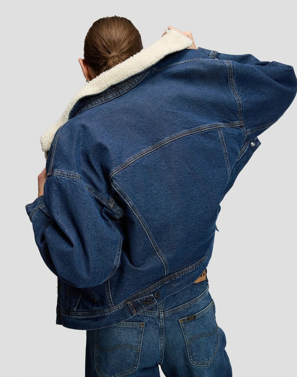 LEE RELAXED SHERPA RIDER Jeansjacke dandy 112385716 von LEE
