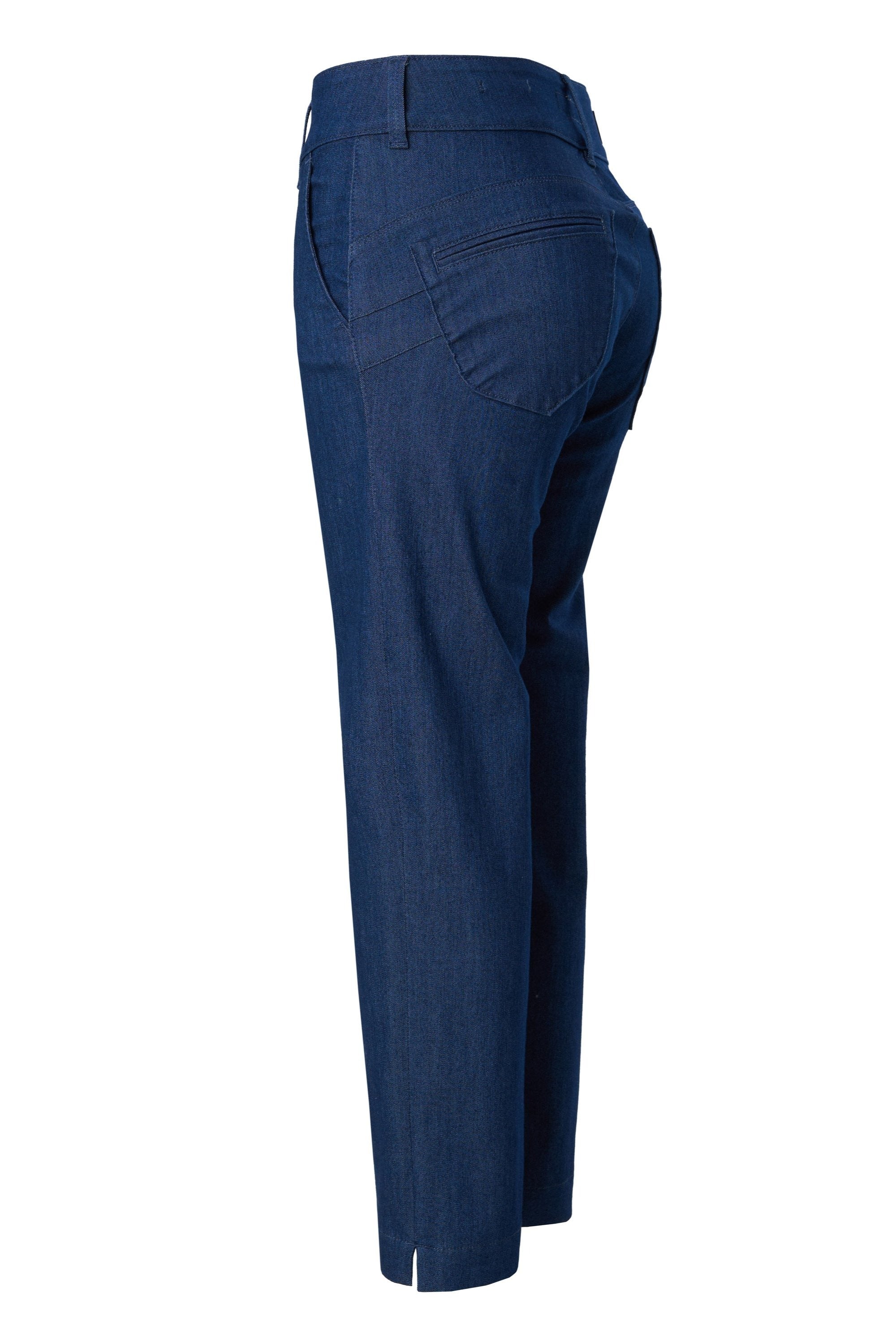 SALSA Chino Secret Push In Cropped Slim - Indigo Blue Black - 21009705.852