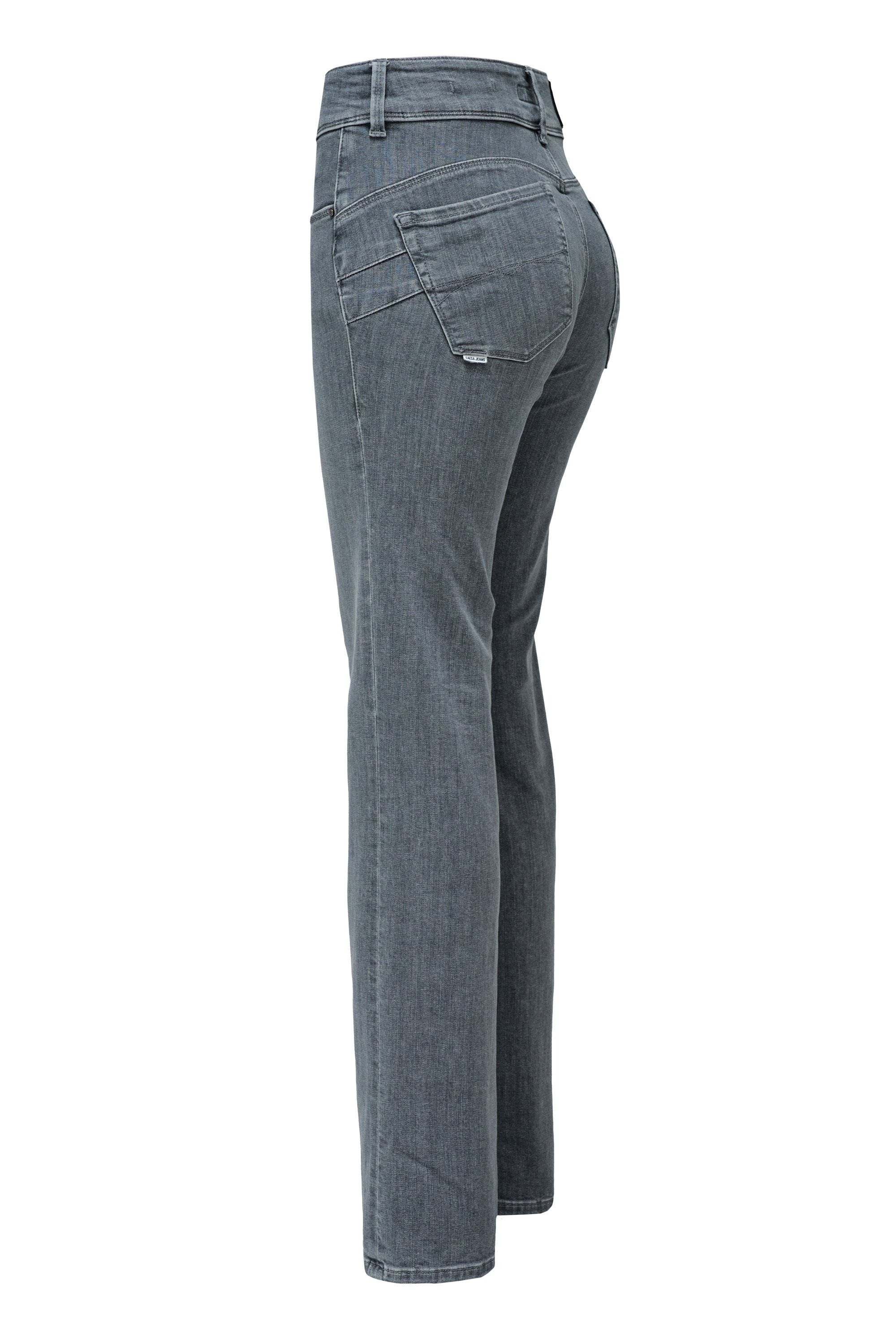 SALSA Secret Push In Straight Jeans - Silver Slate Wash - 21010271.320 von Salsa
