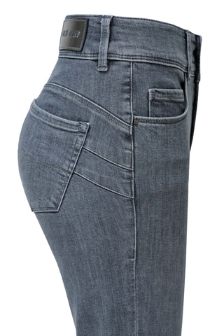 SALSA Secret Push In Straight Jeans - Silver Slate Wash - 21010271.320