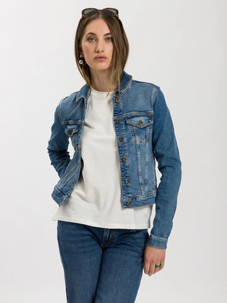 CROSS JEANS SLIM Jeansjacke - Coastal Indigo Blue - B501-020