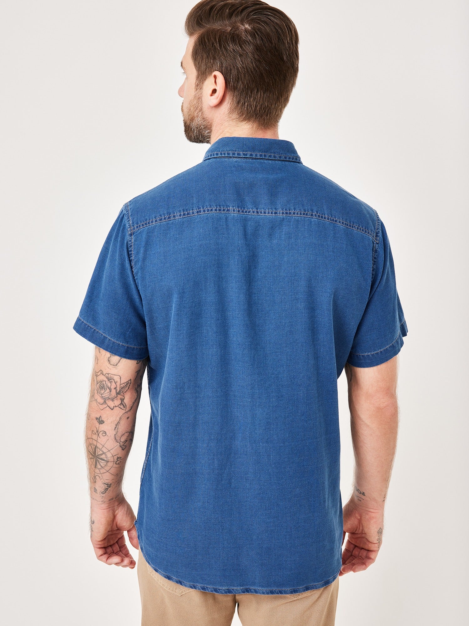 PADDOCKS Ospig Kurzarm Hemd - Deep Harbor Blue - 33033 7533.4801 von Paddocks