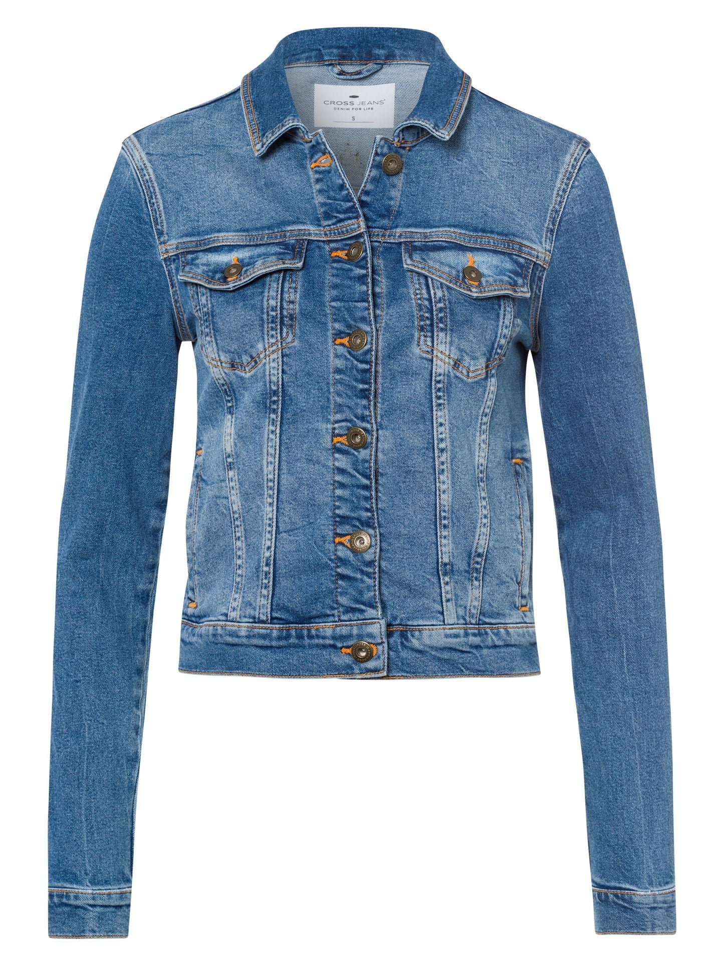 CROSS JEANS SLIM Jeansjacke - Coastal Indigo Blue - B501-020