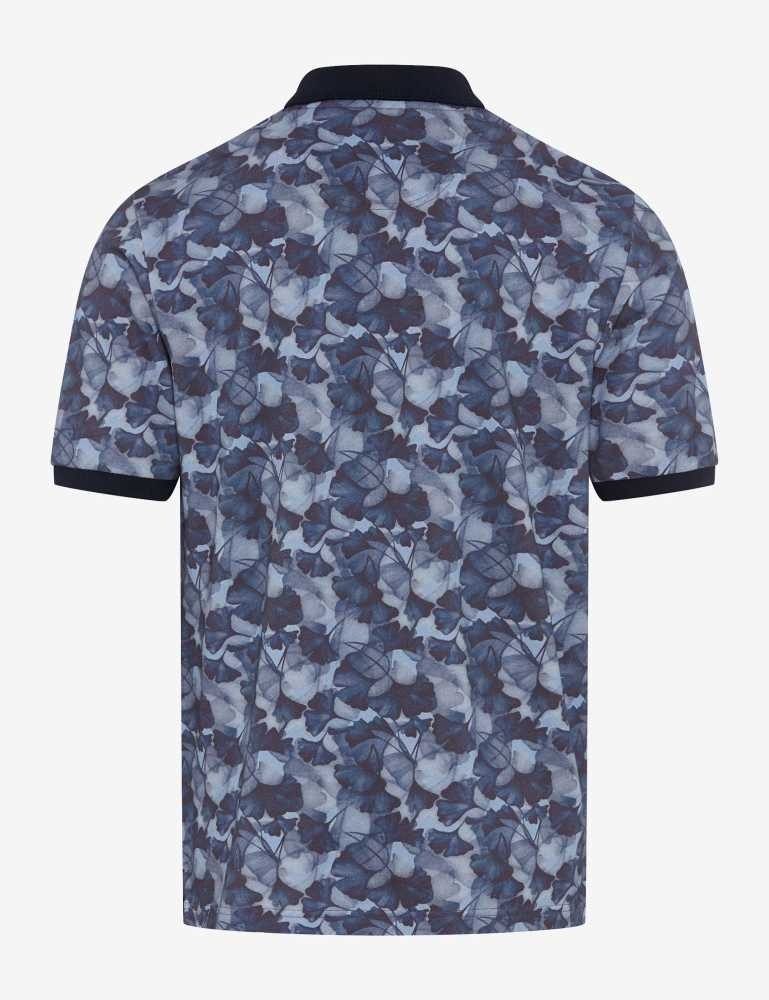 BRAX PERRY P Poloshirt - Ink Indigo Bloom - 70431000 26-4778-23