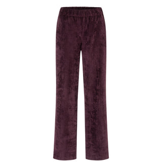 MAC CHIARA Stoffhose - Aubergine Velvet Bloom - 3051-00-0410L-780