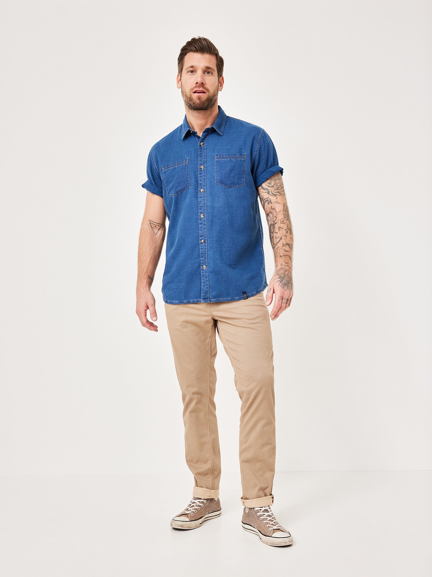 PADDOCKS Ospig Kurzarm Hemd - Deep Harbor Blue - 33033 7533.4801 von Paddocks