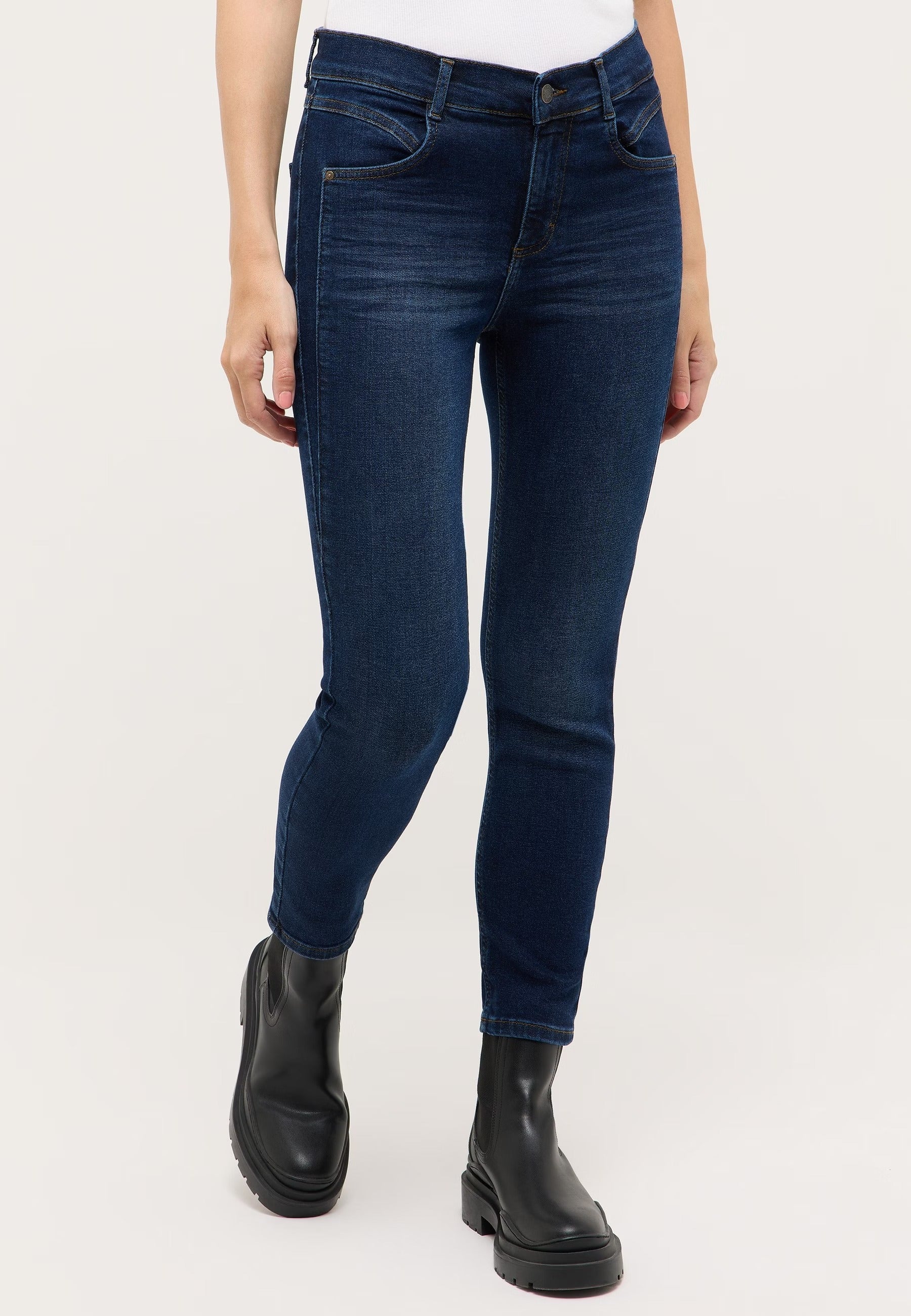 ANGELS JEANS Ornella Seam Slim-Fit-Jeans - Dark Indigo Night - 325 684407.3158 von Angels Jeans