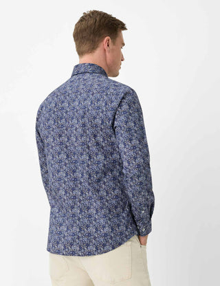 BRAX HAROLD P Hemd - Dusk Blossom Navy - 74420500 74-0035-24