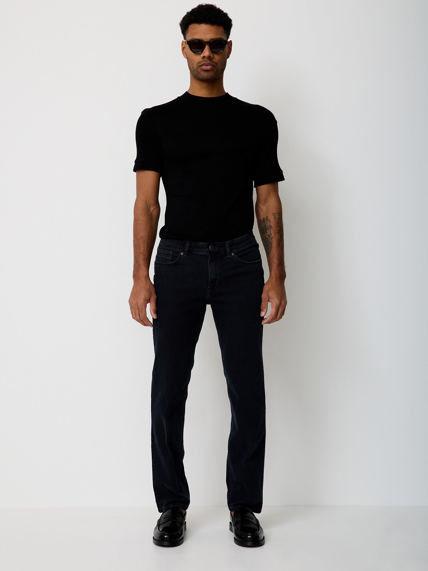 PADDOCKS PIPE Light Denim blue overdyed black 80300 7869.0869 - MOTION&COMFORT