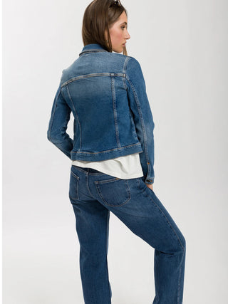 CROSS JEANS SLIM Jeansjacke - Coastal Indigo Blue - B501-020