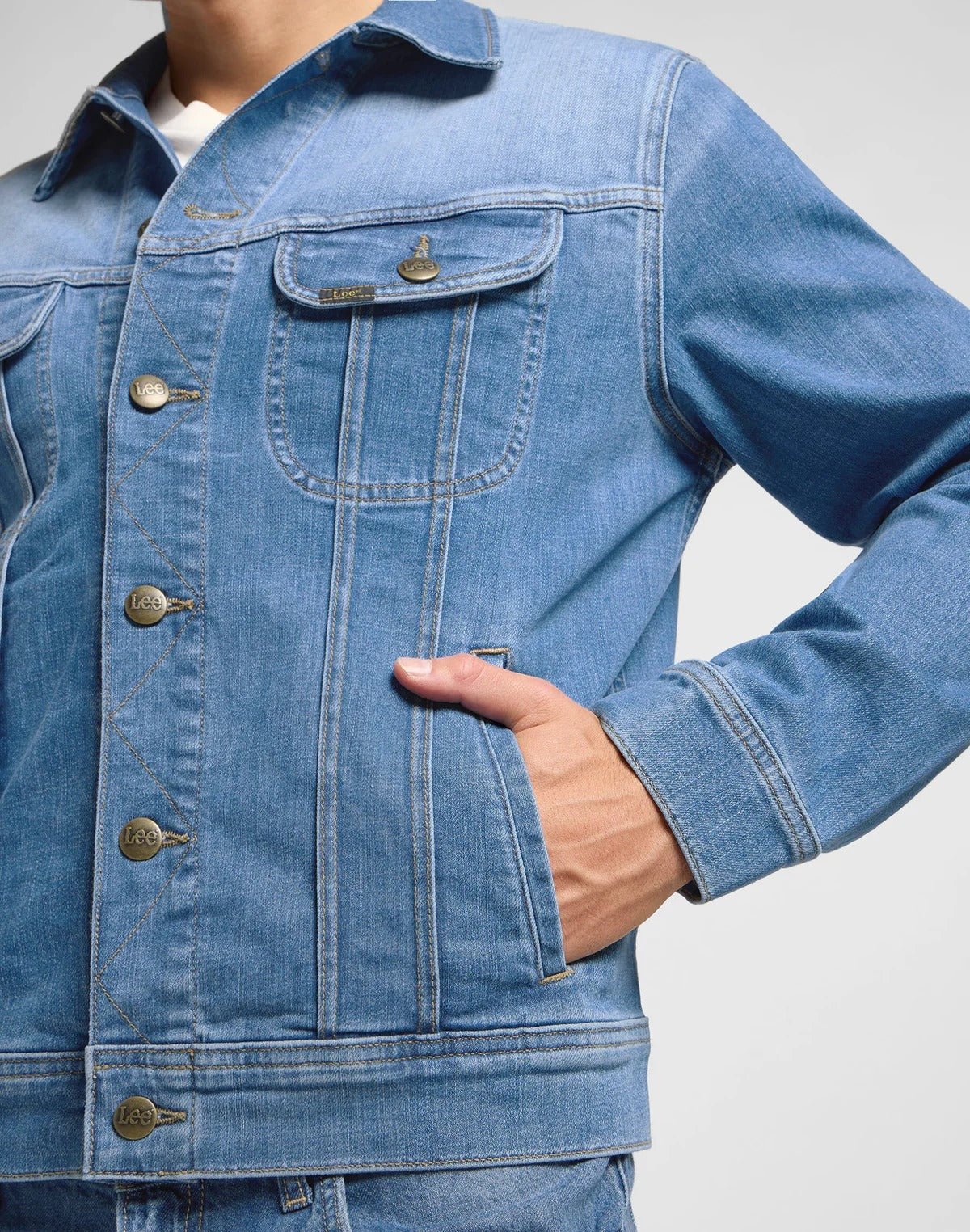 LEE RIDER JACKET Jeansjacke - Coastal Sky Blue - 112363866 von LEE