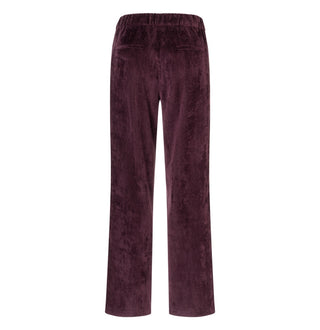 MAC CHIARA Stoffhose - Aubergine Velvet Bloom - 3051-00-0410L-780