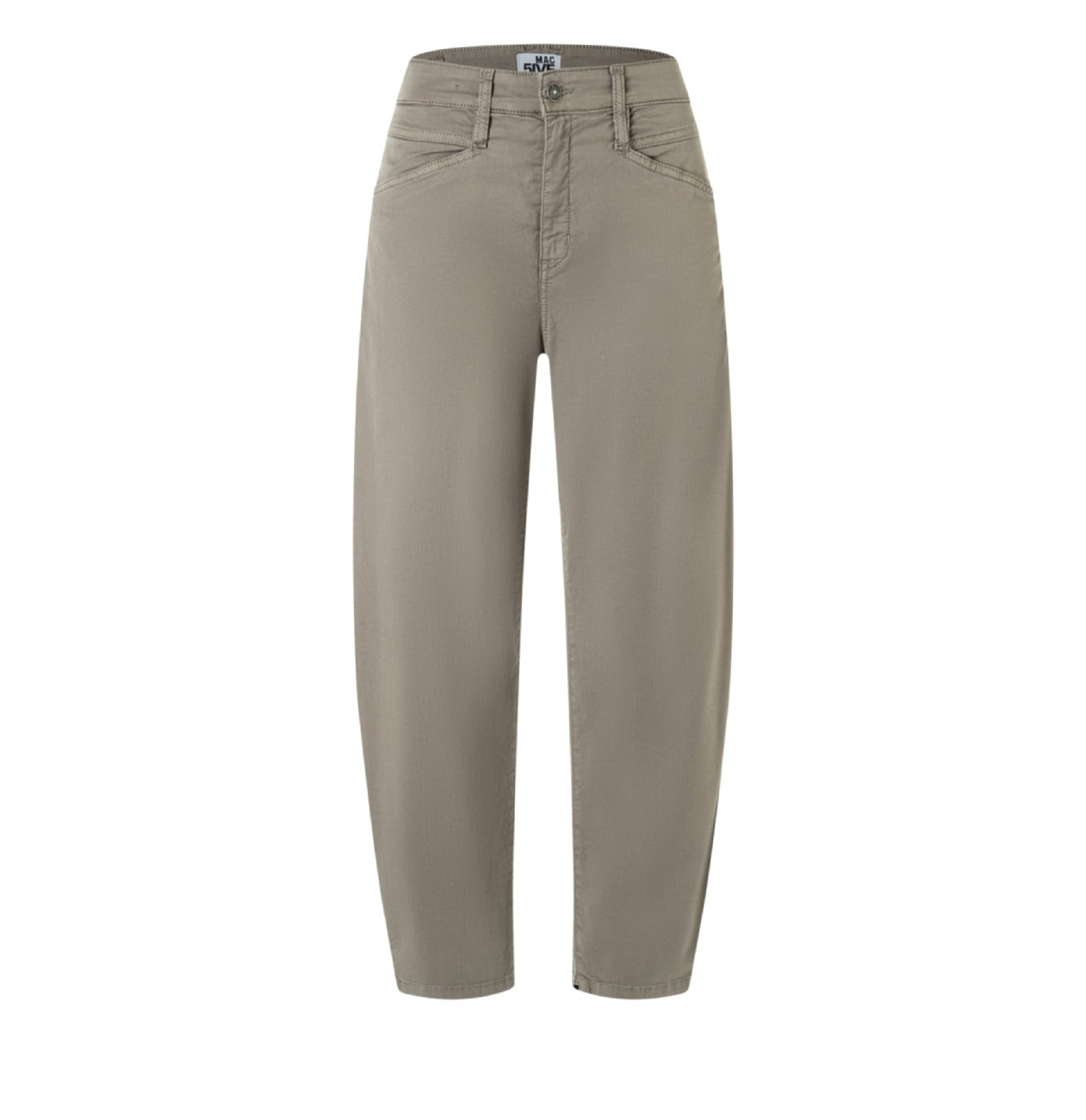 MAC BORA Paperbag-Stoffhose - Driftwood Sage - 3141-00-0434L-662A