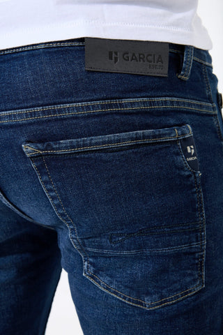 GARCIA RUSSO Straight Jeans - Indigo Canyon Blue - 610.3975