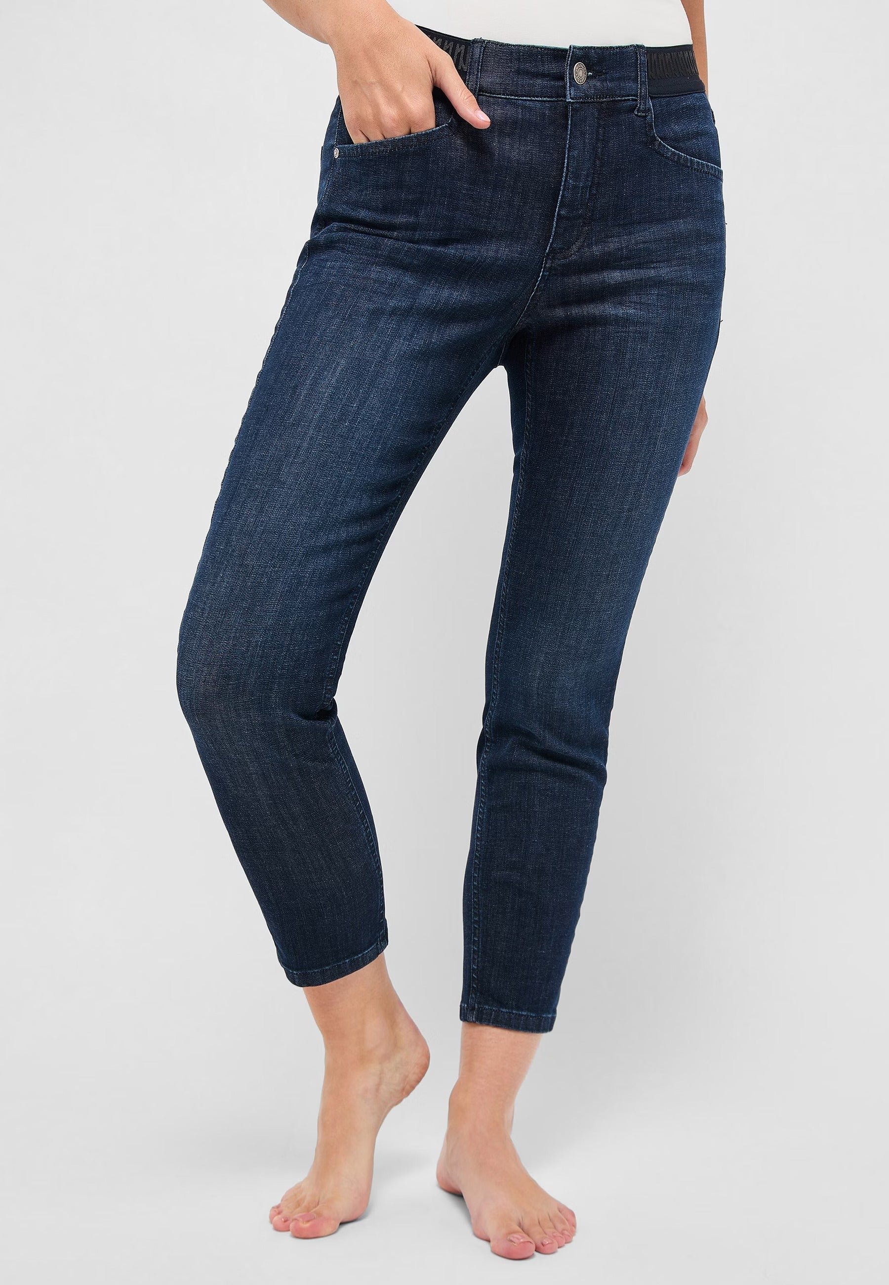 ANGELS Ornella Sporty 7/8 Jeans - Midnight Indigo Wash - 346 688907.3158 von Angels Jeans