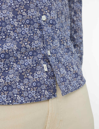 BRAX HAROLD P Hemd - Dusk Blossom Navy - 74420500 74-0035-24