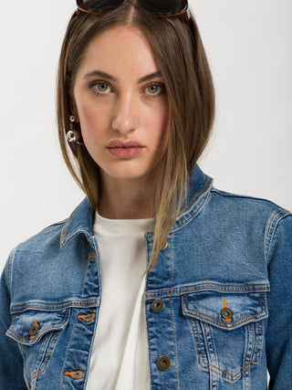 CROSS JEANS SLIM Jeansjacke - Coastal Indigo Blue - B501-020