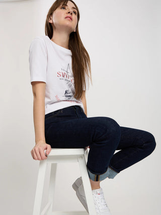 CROSS JEANS Anya Jeans - Midnight Rinse Blue - P489-268