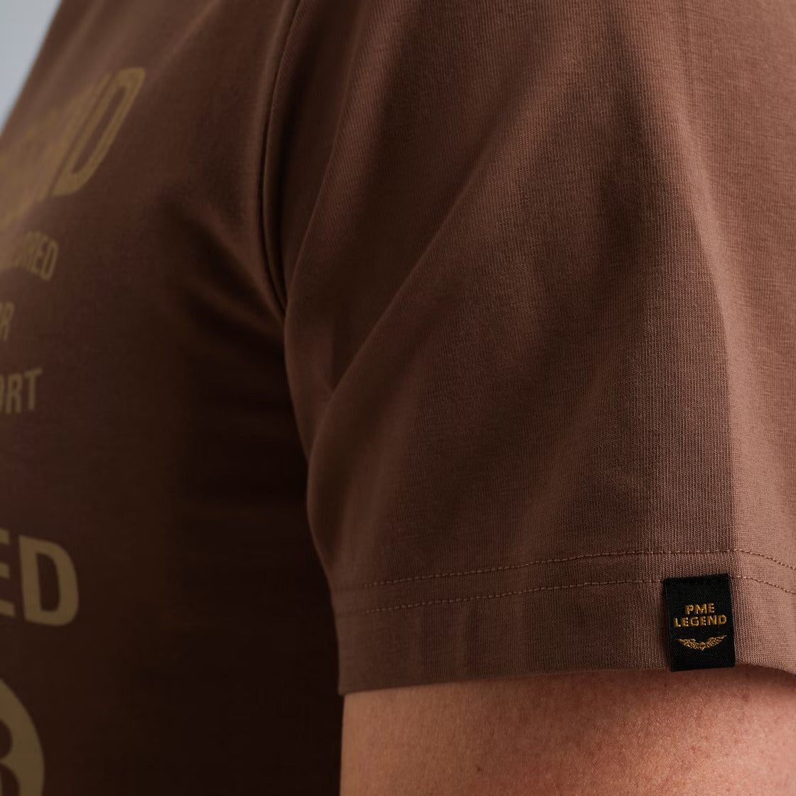 PME LEGEND Aviator T-Shirt - Bronze Sand Wave - PTSS2509566-8203 von PME Legend