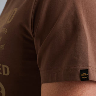 PME LEGEND Aviator T-Shirt - Bronze Sand Wave - PTSS2509566-8203