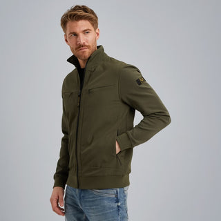 PME LEGEND Interlock-Cardigan - Olive Drift - PSW2508438-6416