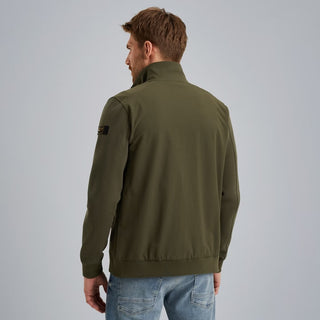 PME LEGEND Interlock-Cardigan - Olive Drift - PSW2508438-6416