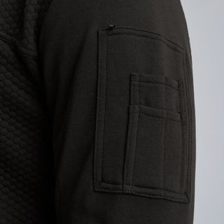 PME LEGEND Interlock-Sweatjacke mit Zipper - Midnight Carbon Black - PSW2509436-999